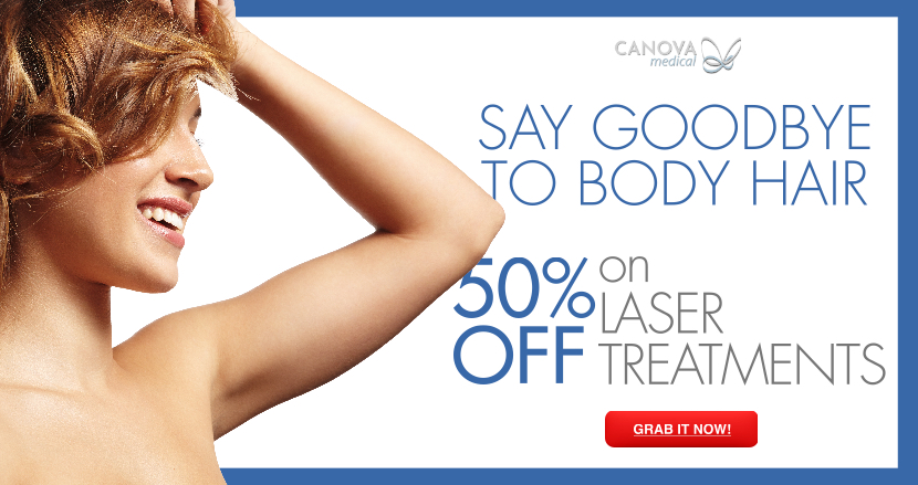 50% discount on laser hair removal
